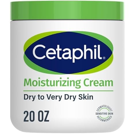 Cetaphil Face & Body Moisturizer, Hydrating Moisturizing Cream For Dry To Very Dry, Sensitive Skin, NEW 20 Oz, Fragrance Free, Non-Comedogenic, Non-Greasy (Packaging May Vary)
