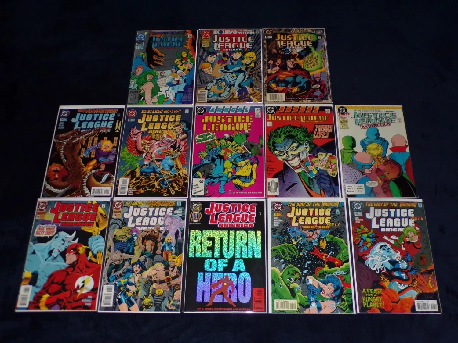 JUSTICE LEAGUE AMERICA 1 - 110 ANNUAL 1 - 8 LOT 1987 SERIES 103 DC COMICS 113