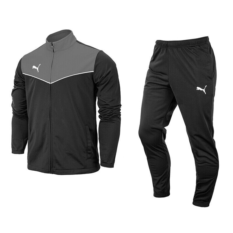 Puma Individual RiseMen's Tracksuit Casual Black Slim Fit Sweatsuit 65753403