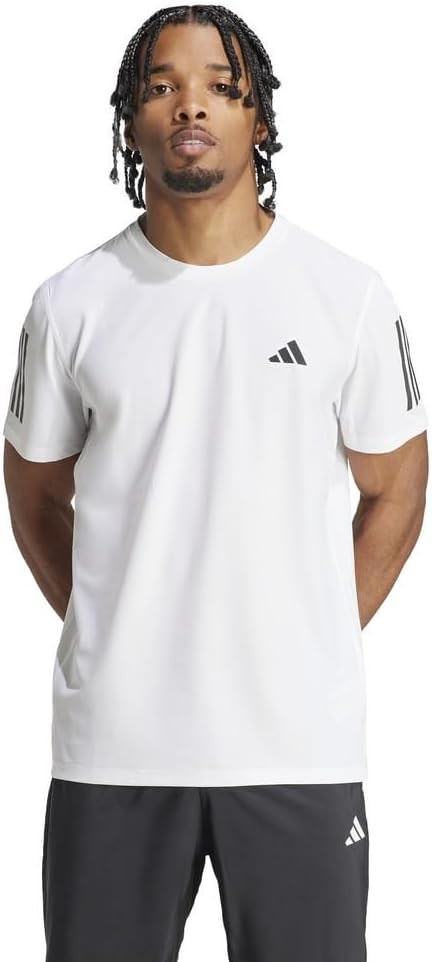 Adidas IKM76 Men's Running Short Sleeve T-shirt, Down the Run, Short Sleeve T-shirt