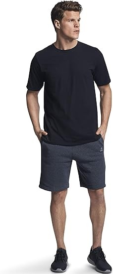 Russell Athletic Men's Dri-Power Cotton Blend Short Sleeve Tees, Moisture Wicking, Odor Protection, UPF 30+, Sizes S-4x