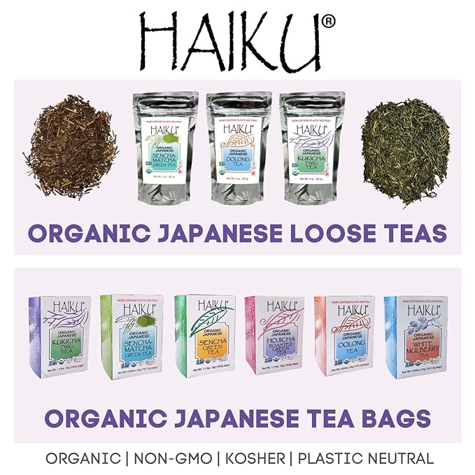 Haiku Organic Japanese Sencha Green Tea, Loose Leaf, USDA Certified Organic, 5.5 lb