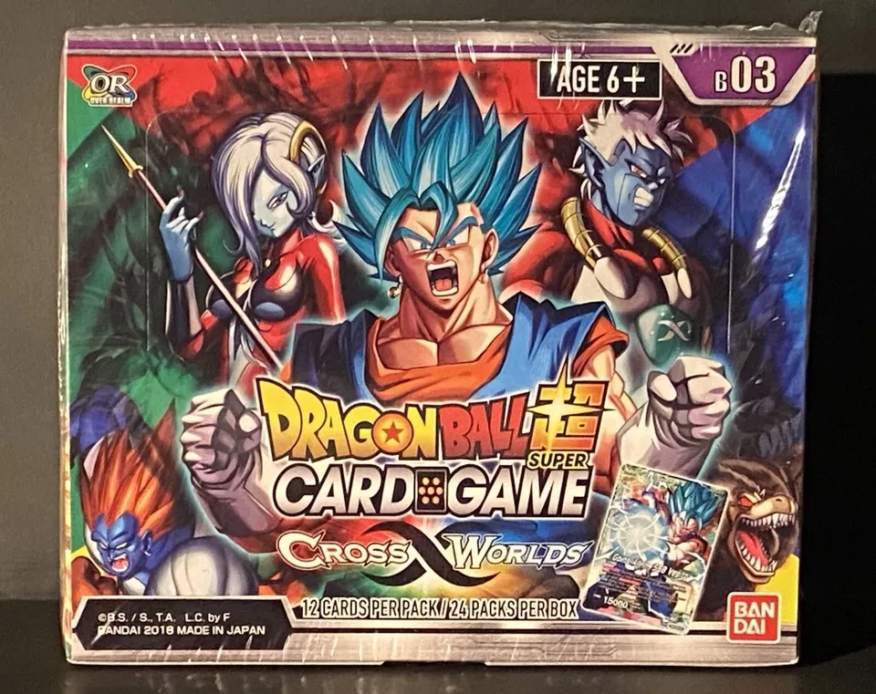 Dragon Ball Super Card Game Cross Worlds Booster Box Factory Sealed