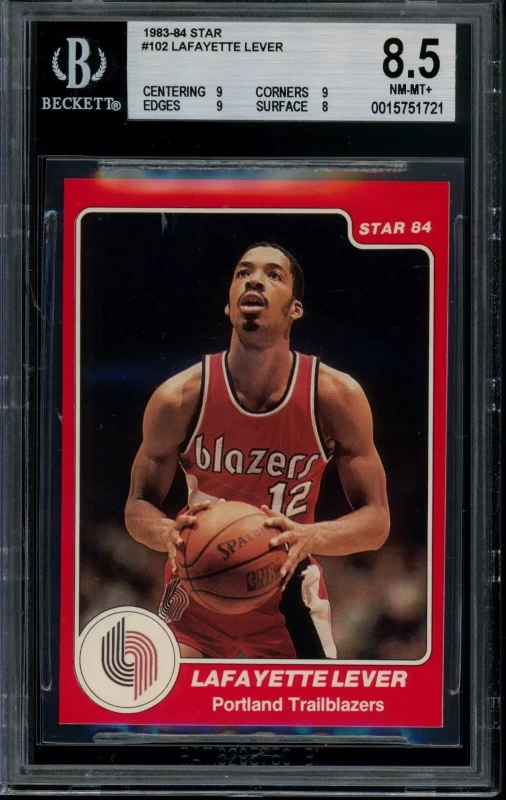 1983 Star #102 Lafayette Lever Rookie BGS 8.5